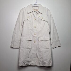 Bosch Japan Women Beige Quilted Trench Coat Size 38 M Elegant Business Style